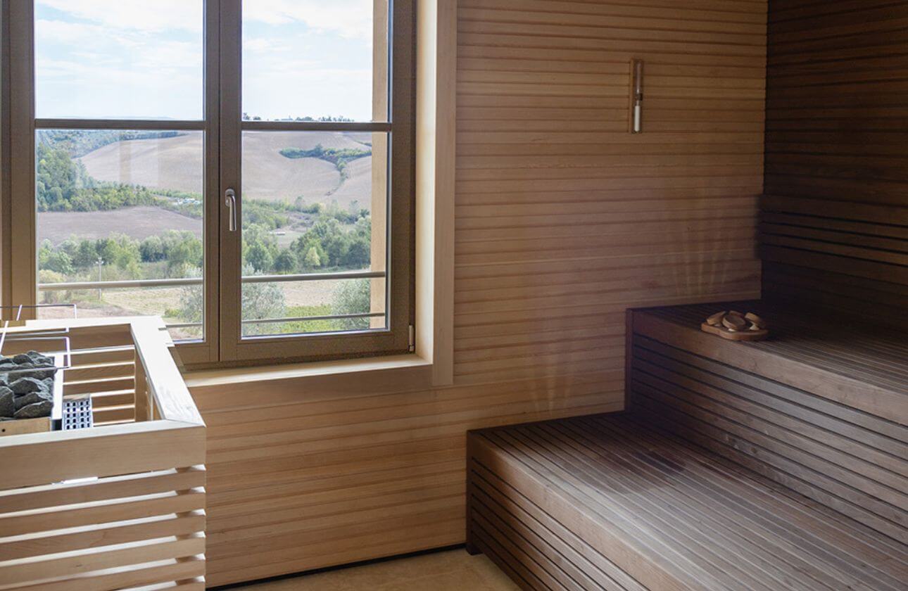 villa petriolo sauna